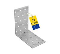 DMX KM11 Équerre multi-trous, grand Pack, 20 pièces, 100 x 100 x 60 x 2,0 mm, 4111