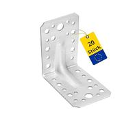 DMX KP1 Gah-Alberts Paquet d'équerres renforcées avec nervure, Lot de 20, 90 x 90 x 65 x 2,5 mm, 4021