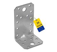 DMX kpl3 difficile d'équerres renforcées avec nervure 90 x 50 x 55 x 2,0 mm/Grand pack, Lot de 20, 4053