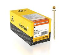 DMX - Lot de 200 vis à tête plate 5 x 80 - Vis pour construction - Vis à bois - Pour panneaux d'aggloméré - Vis à tête plate - Torx - Vis pour construction en bois