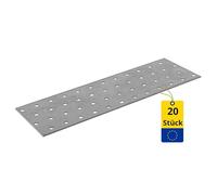 DMX PP10 Plaque perforée 240 x 80 x 2,0 mm/Grand pack, Lot de 20, 4410
