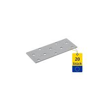 DMX PP2 Plaque perforée 100 x 40 x 2,0 mm/Grand pack, Lot de 20, 4402