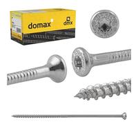 DMX - Torx - Lot de 50 vis à bois - Pour panneaux d'aggloméré - Vis 8 x 240 - Vis de construction - Vis pour terrasse - Torx - Vis à tête fraisée