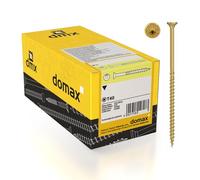 DMX - Vis à bois - Lot de 200 - Tête fraisée - Torx - 6,0 x 70 mm - Galvanisé jaune - Idéal pour construction, menuiserie et bricolage