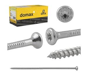 DMX - Vis Torx - Lot de 50 vis à bois - Pour panneaux d'aggloméré - Vis 8,0 x 380 - Vis de construction - Vis pour terrasse - Vis de construction bois - Vis à tête fraisée