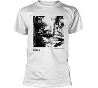 DMXQFRR Foals Everything Not Saved Will Be Lost Underplay White T-Shirt Manches Courtes(3X-Large)
