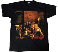 DMXQFRR Skid Row Slave to The Grind 1991 Album T-Shirt Manches Courtes(Large)