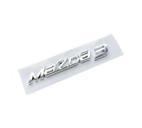 DMYQJY Auto Emblème pour Mazda MX-5 2015-2023, Emblème de Capot Avant de Coffre Arrière Latéral Badge Emblème Badge 3D Logo Autocollant en Letter de Voiture Accessoires,Mazda3-Silver