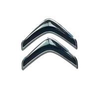 DMYQJY Emblème de Voiture pour Citroën C3 2009-2013, Logo 3D en Plastique Noir pour Capot Avant et Coffre Arrière Latéral