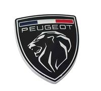 DMYQJY Emblème pour Peugeot Partner 2019-2023, Badge 3D Logo Autocollant en Métal de Voiture, Noir, Camionnette, Emblème de Capot Avant de Coffre Arrière Latéral