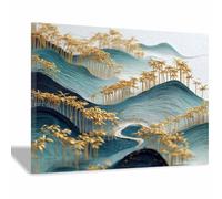 DMZPKZB Tableaux de salon modernes Blues Pavilis Convient pour la salle de bain, l'art mural, l'art mural sur toile pour le salon, la chambre à coucher(Bleu)-60x90cm