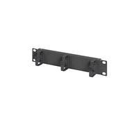 DN-10-ORG-1U-B - Panneau de gestion de câbles avec anneaux - montable sur rack - noir, RAL 9005 - 1U - 10"