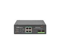 DN-651109 - Commutateur - non géré - 4 x 10/100/1000 (PoE+) + 2 x Gigabit SFP (liaison montante) - Montage sur rail DIN - PoE+ - DC power