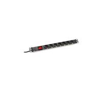 DN-95402 - Coupe-circuit (rack-montable) - CA 250 V - entrée : alimentation - connecteurs de sortie : 7 (alimentation) - 19" - 2 m cordon