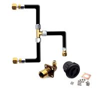 DN Autogas Parts Adaptateur de remplissage à baïonnette GPL avec deux adaptateurs de bouteille de gaz pivotants Gas It Gaslow, tuyau et boîtier noir de 6 mètres