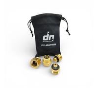 DN Autogas Parts Lot de 4 adaptateurs de bouteille de gaz GPL avec sac de rangement - Adaptateurs de remplissage européens pour régulateur de pression allemand G.12/KLF