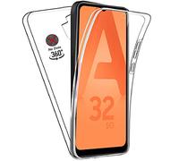 DN-Technology Coque Galaxy A32 5G pour Samsung A32 5G Coque avant et arrière Souple | Coque de téléphone | Protection complète 360° | Transparent | Coque 2 en 1 | Silicone | Bumper | TPU Gel Silicone