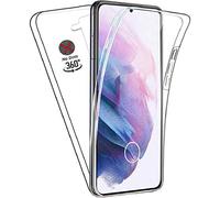 DN-Technology Coque pour Galaxy S21 Plus 5G | Protection 360° Coque en Silicone Gel Crystal Clear Case | 2 en 1 | Avant et Arrière | Antichoc | Transparent | Bumper | Pour Samsung Galaxy S21 Plus