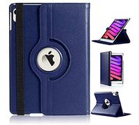 DN-Technology Étui pour iPad Mini 7/6 (A17 Pro 7{^>e<^} génération 2024/6{^>e<^} génération 2021 8,3") rotatif à 360° et multi-angles pour Apple iPad Mini 2024 (bleu)