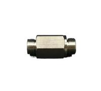 DN10 Clapet anti-retour mâle BSP mâle en laiton nickelé anti-retour pour eau, gaz, huile, hexagonal, 2 bar, pneumatique
