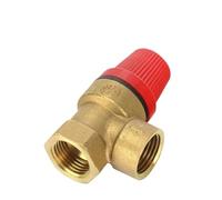 DN15 1/2" Soupape de sécurité en laiton Interrupteur de décharge de vidange pour chauffe-eau solaire Fil intérieur et extérieur Soupape(FEMALE X MALE_6 BAR)