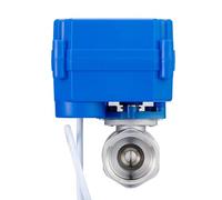 DN15 1/2" stainless steel Two Way Electric Ball Valve DC5V DC12V DC24V AC220V CR01 CR02 CR03 CR04 CR05 motorized valve for water(DC24V CR03)
