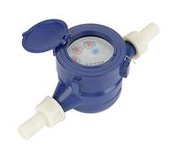 DN15 Compteur d'eau débitmètre d'eau Froide en Nylon Outil de Mesure de Table Humide pour Jardin à la Maison