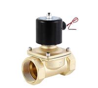 DN15 DN20 DN25 DN32 DN40 DN50 Electric Solenoid Valve 220V 110V 24V 12V Normally Closed Brass For Water Oil Air(DN10,NPT_24VDC)