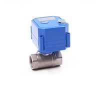 DN15 DN20 DN25 DN32 Two Way Electrical Ball Valve With Manual Override Function Stainless Steel Motorized Valve 12V 24V 220V(DN25,220V_CR03)