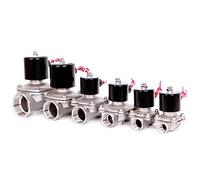 DN15 DN20 DN25 DN50 Électrovannes électriques Eau Normalement fermée 2 voies Acier inoxydable 1/2" 3/4" 1" 2" Bobine 12 V 24 V 110 V 220 V (taille : 3,8 cm, couleur : NBR-SEAL_24V). DC_NORMME ALLY CL