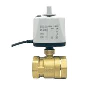 DN15 DN20 DN25 DN50 normalement fermé/normalement ouvert interrupteur manuel vanne à boisseau sphérique électrique en laiton bidirectionnel 8N.M couple élevé (1-1/2", CLOSED_220VAC)