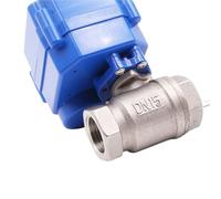 DN15 DN20 DN25 Motorized Ball Valve 2-way Stainless Steel Full Bore Electric Ball Valve 2-wire Electric Actuator AC/DC 9-24V(DC12V_CR01)
