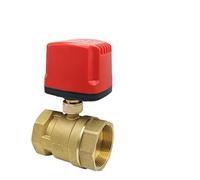 DN15-DN50 Motorized Ball Valve 2-Wire/3-Wire Waterproof IP65 Two-Way/Three-Way Electric Water Valves Female Thread 12V 24V 220V(24VDC_CR04)