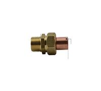 DN15 G 1/2" BSPP Male x Copper Inner Dia 15mm Brass Copper End Feed Fitting Union Connector Coupler Adapter Water Gas Oil