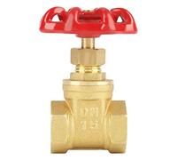 DN15 G1/2 Vanne en Laiton BSPP Vanne Rotative à Clapet 232PSI pour Gaz de Pétrole avec Poignée Rouge