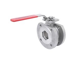 DN15 PN40 1-Pièce 2-Chemins Acier Inoxydable Bride Vanne À Bille PTFE ISO-Top F03 - TamesonPRO 1122-015