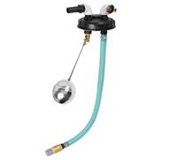 DN150 IBC Couvercle de réservoir pour fûts d'eau de pluie et réservoirs d'eau - Couvercle supérieur en plastique anti-fuite avec ventilation, connecteur de tuyau et design résistant aux intempéries