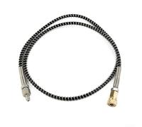 DN2 Tuyau haute pression microporeux de 91,4 cm - 4500 PSI - Avec raccord rapide - Pour station de remplissage à air comprimé - Adaptateur de charge - Noir
