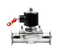 DN20-50 & 1.5"-2.5" Tri Clamp SUS304 Sanitary Solenoid Valve - AC220V/DC24V for Homebrew, Dairy(DN20,Non-Polished-DC 24V)