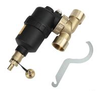 DN20/DN25/DN32 Séparateur de boue magnétique pour chauffage au sol avec tamis en acier inoxydable et valve de vidange, anti-rouille et calcaire, noir