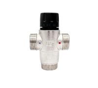 DN20 DN25 DN32 Thermostatic Mixing Valve with Male Screw for Hot Water System and Bathroom Faucet Thermostatic Valve(DN20)
