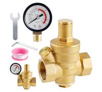 DN20 Régulateur De Pression: WEGREAT 3/4 Pouces Réducteur de Pression Eau avec Manomètre et Outils de Réglage, 1,6 MPa Réducteur de Pression en Laiton, Convient à Équipements D'eau du Robinet