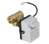 DN20 Vanne à bille à 3 voies, 3 fils, 2 commandes, vanne à bille motorisée en laiton, AC 220 V, filetage femelle 3/4 pouce