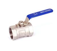 DN25 1" BSP Female Thread 304 Stainless Steel 1-Piece Reduced Bore Ball Valve Oil Water air 229 PSI