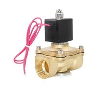 DN25 Brass Solenoid Valve IP65 Waterproof Normally Closed Brass Solenoid Valve 24V 12V 220V 110V(NPT_220VAC_NBR-SEAL)