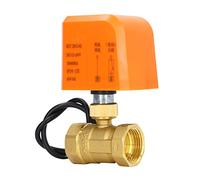 DN25 Electric Ball Valve 2 Way 2 Wire | Normally Closed Brass Valve for Water Control | IP54 Particle - Proof & Dripproof | DC12-24V, 6N.M Rotation Force, 1.6Mpa Pressure