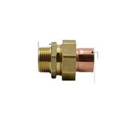 DN25 G 1" BSPP Male x Copper Inner Dia 28mm Brass Copper End Feed Fitting Union Connector Coupler Adapter Water Gas Oil