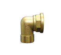 DN25 G 1" Male x Female Elbow Brass Plumbing Pipe Fitting Connector Coupling Adapter Length 50.6mm