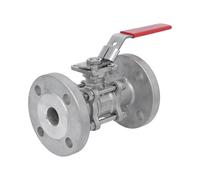 DN25 PN40 Vanne À Bille Flanquée En Acier Inoxydable 3 Pièces 2 Voies PTFE ISO-Top F04/F05 - TamesonPRO 1124-025