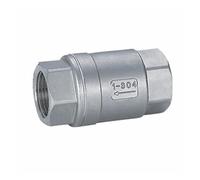 DN40 1-1/2" BSP Female Thread 304 Stainless Steel Inline Spring Valve Non-return One way Valve 229 PSI